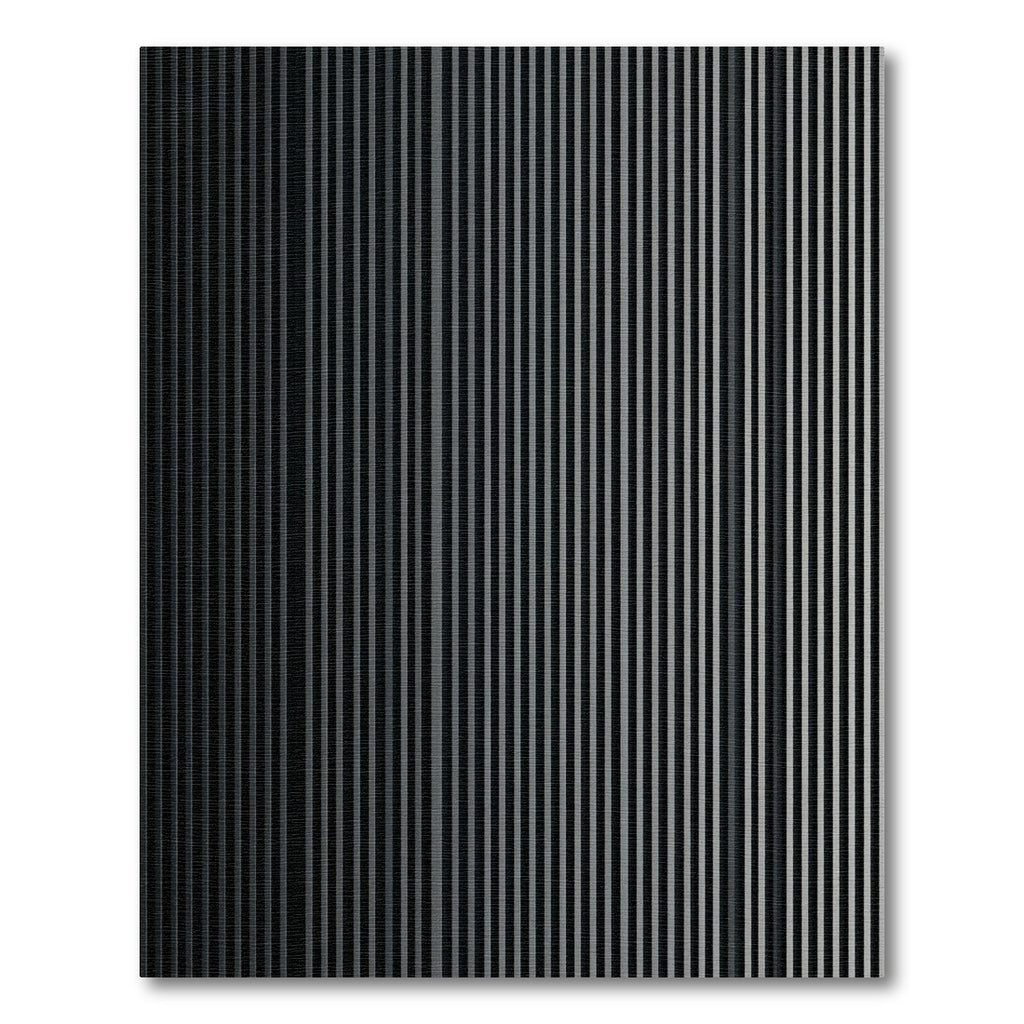 Charcoal Gray Vertical Stripe Rug