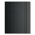 Charcoal Gray Vertical Stripe Rug