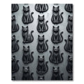 Charcoal Gray Feline Array Rug