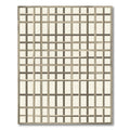 Minimalist Beige Gridded Lattice Rug