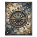 Celestial Ship Wheel Constellation Rug
