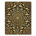 Golden Koi Fish Ornate Mandala Swirl Rug