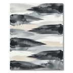 Ink Wash Brush Stroke Stripes Rug