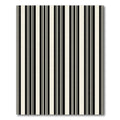 Bold Black White Linear Barcode Rug