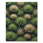 Lush Green and Golden Potted Grasses Rug