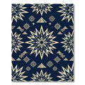 Celestial Pyramid Star Navy Gold Rug