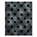 Metallic Gray Polka Dots Scatter Rug