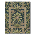 Green Gold Acanthus Leaf Border Rug