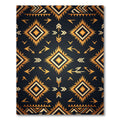 Tribal Sunburst Arrow Dark Rug