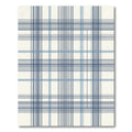 Classic Navy Blue Grid Tartan Rug