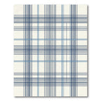 Classic Navy Blue Grid Tartan Rug