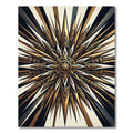 Radiant Golden Sunburst Star Rug