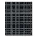 Gray Metal Lattice Grid Abstract Rug