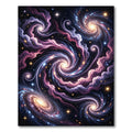 Cosmic Nebula Swirl Galaxy Area Rug
