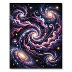 Cosmic Nebula Swirl Galaxy Area Rug