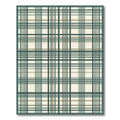 Sage and Cream Plaid Grid Rug