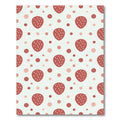 Red Strawberry Dot Repeating Rug
