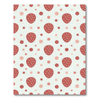 Red Strawberry Dot Repeating Rug