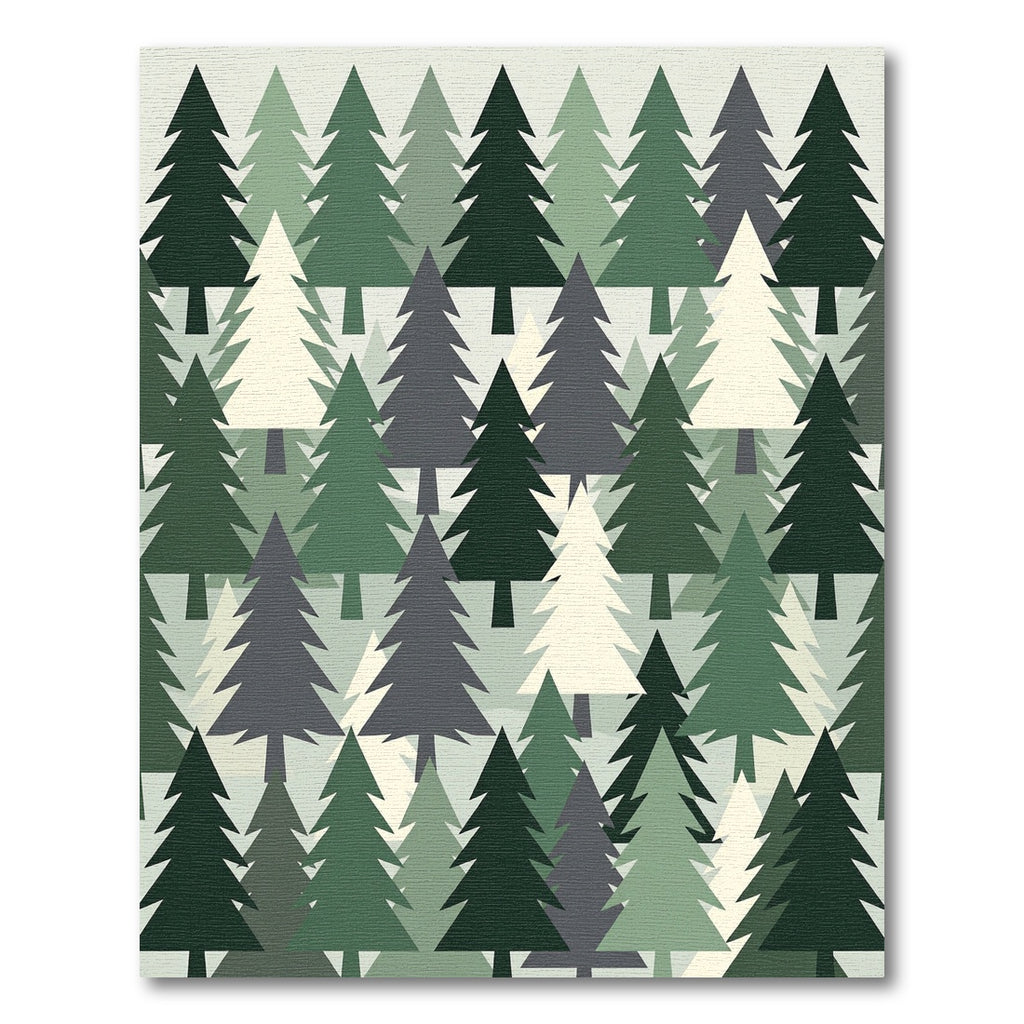 Mid Century Modern Forest Pine Rug