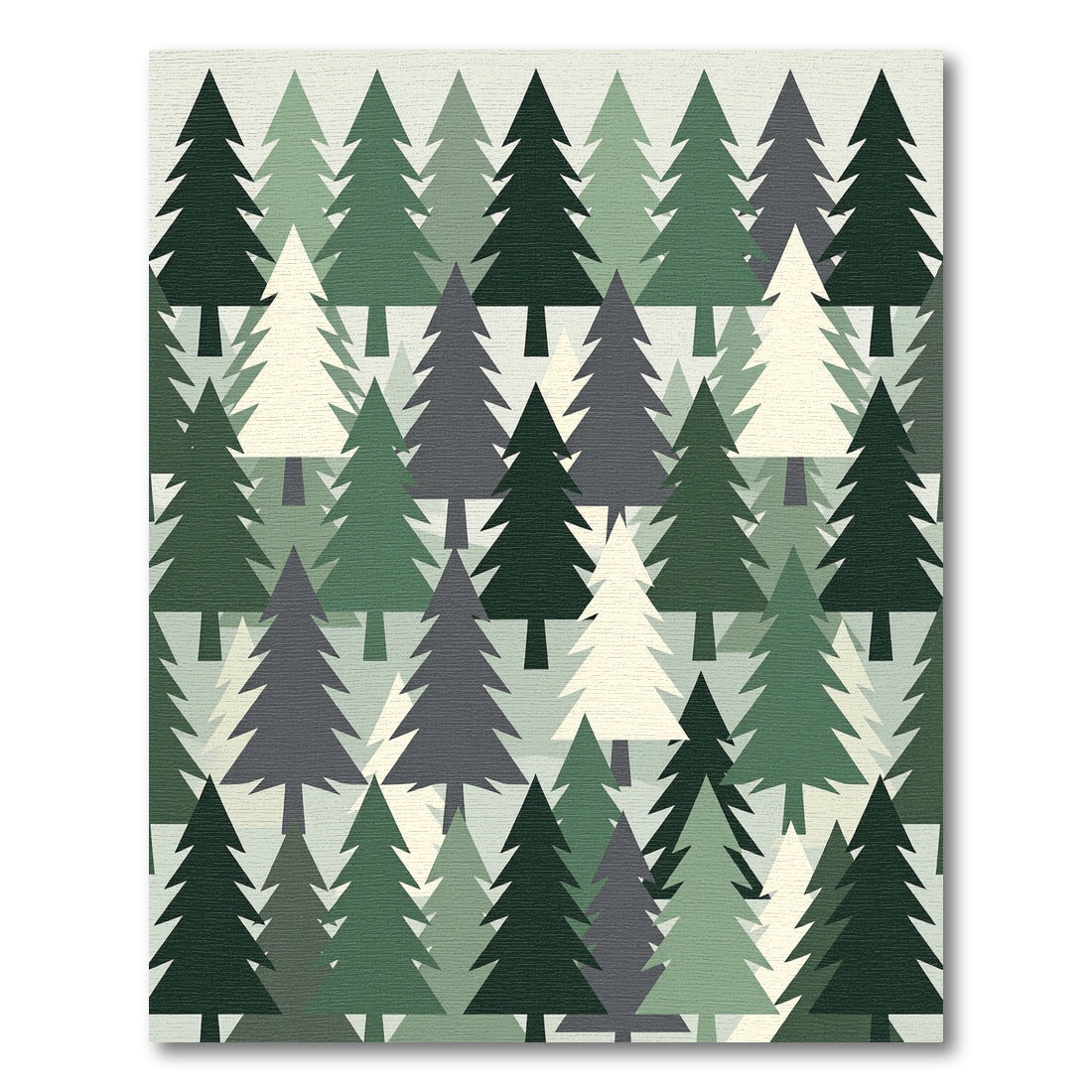 Mid Century Modern Forest Pine Rug