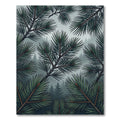 Misty Forest Pine Needle Border Rug