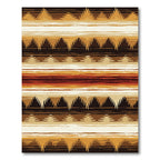Earthy Aztec Stripe Rug