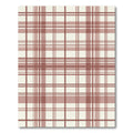 Rose Brown Plaid Lattice Pattern Rug