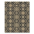 Ornate Gold Geometric Trellis Tile Rug
