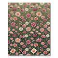 Pink Violet Cosmos Meadow Rug