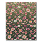 Pink Violet Cosmos Meadow Rug