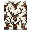 Majestic Woodland Stag Portrait Rug