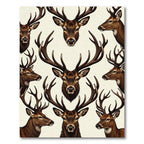 Majestic Woodland Stag Portrait Rug