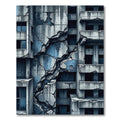 Cracked Concrete Urban Ruin Rug