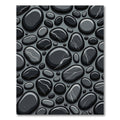 Chic Grey Smooth Stone Collection Rug