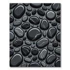 Chic Grey Smooth Stone Collection Rug