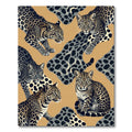 Elegant Leopard Spotted Animal Gold Rug