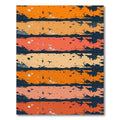 Retro Sunset Striped Abstract Texture Rug