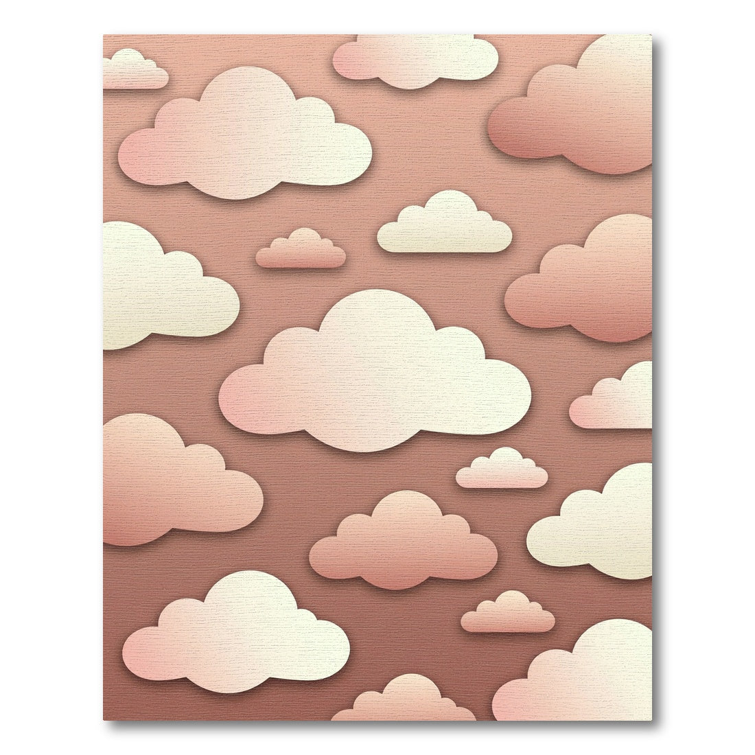 Dreamy Blush Pink Floating Cloud Rug