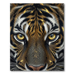 Symmetrical Golden Tiger Eye Portrait Rug