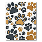 Playful Two Tone Animal Paw Rug