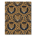 Golden Leopard Spot Seamless Pattern Rug