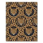 Golden Leopard Spot Seamless Pattern Rug