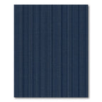 Minimalist Navy Blue Vertical Pinstripe Rug
