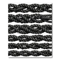 Black Braided Rope Collection Rug