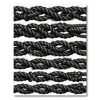 Black Braided Rope Collection Rug