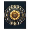 Celestial Sun and Moon Lunar Calendar Rug