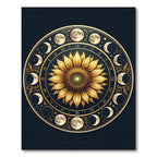 Celestial Sun and Moon Lunar Calendar Rug