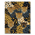 Bold Jaguar Spots Abstract Collage Rug