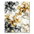 Earthy Ink Splatter Abstract Swirl Rug