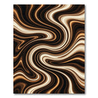Rich Amber Swirl Marble Rug